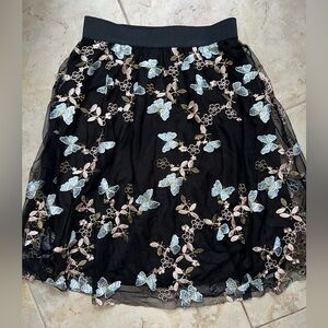 ‼️NWOT: Luna Chiffon Butterfly Skirt - L